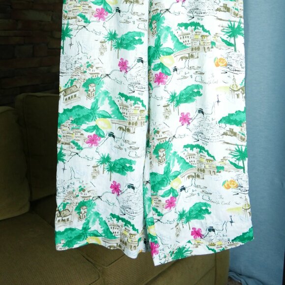 Flax 100% Linen Multi-Color Capri Pant - Picture 6 of 6